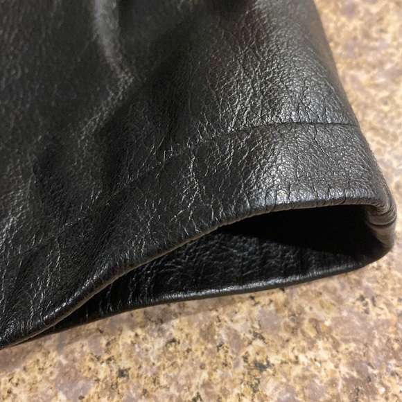 Vintage Middlebrook Park Lined Leather Jacket With Attached Belt Small - Picture 7 of 17